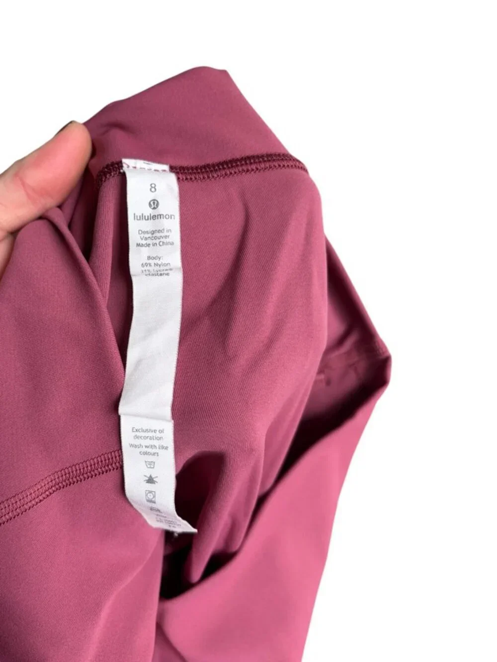 Lululemon Full Length So Merlot Wunder Under Hi-Rise leggings Size 8